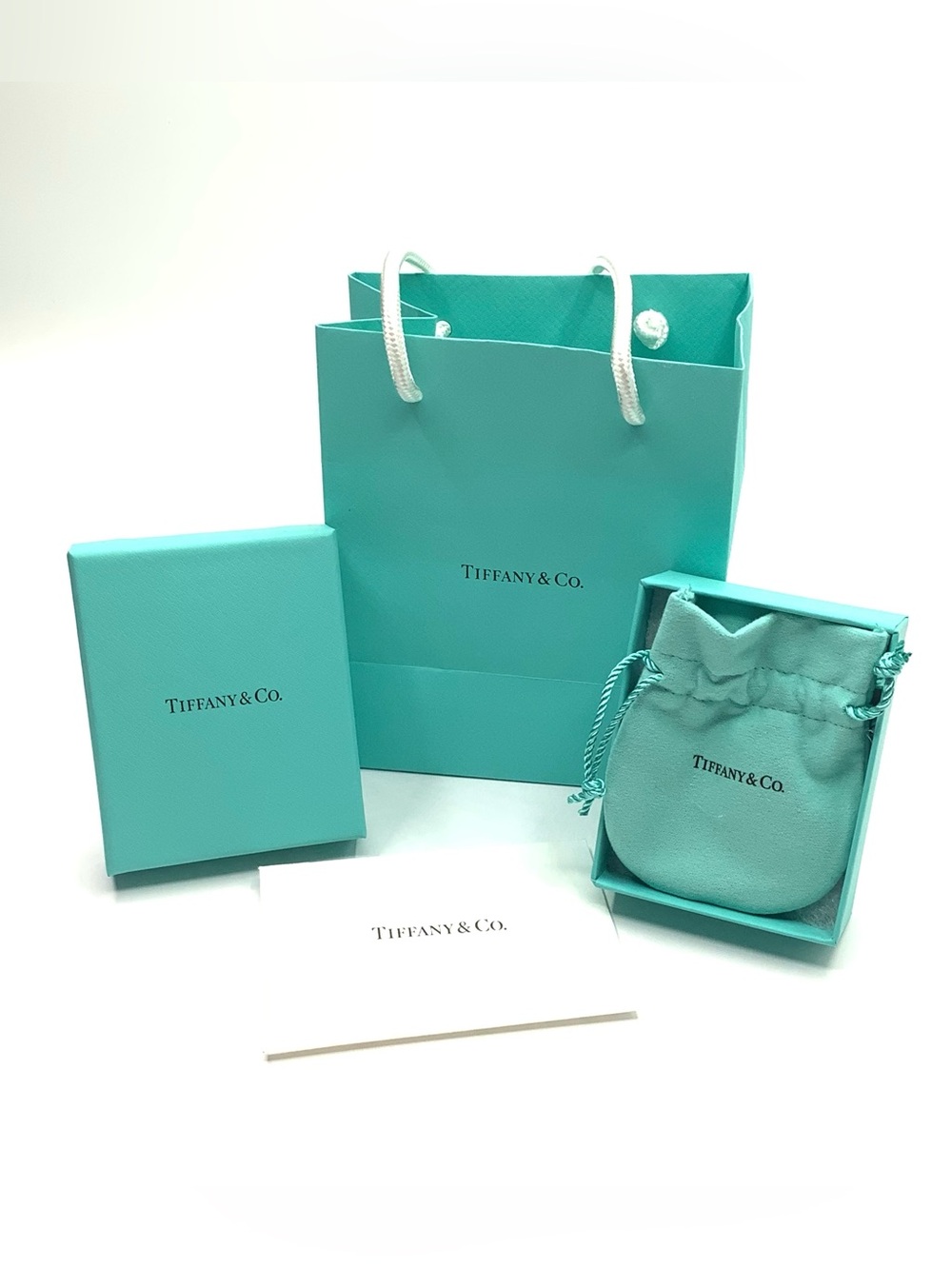Tiffany & Co. Gift Packaging Set - Gift Bag, Gift Box, Pouch